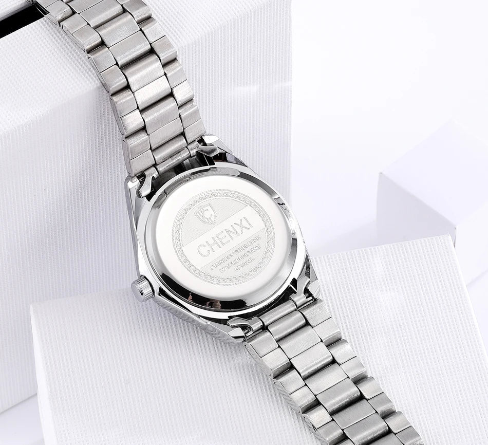 Stainless Steel Watch Saoirse with Blue Dial