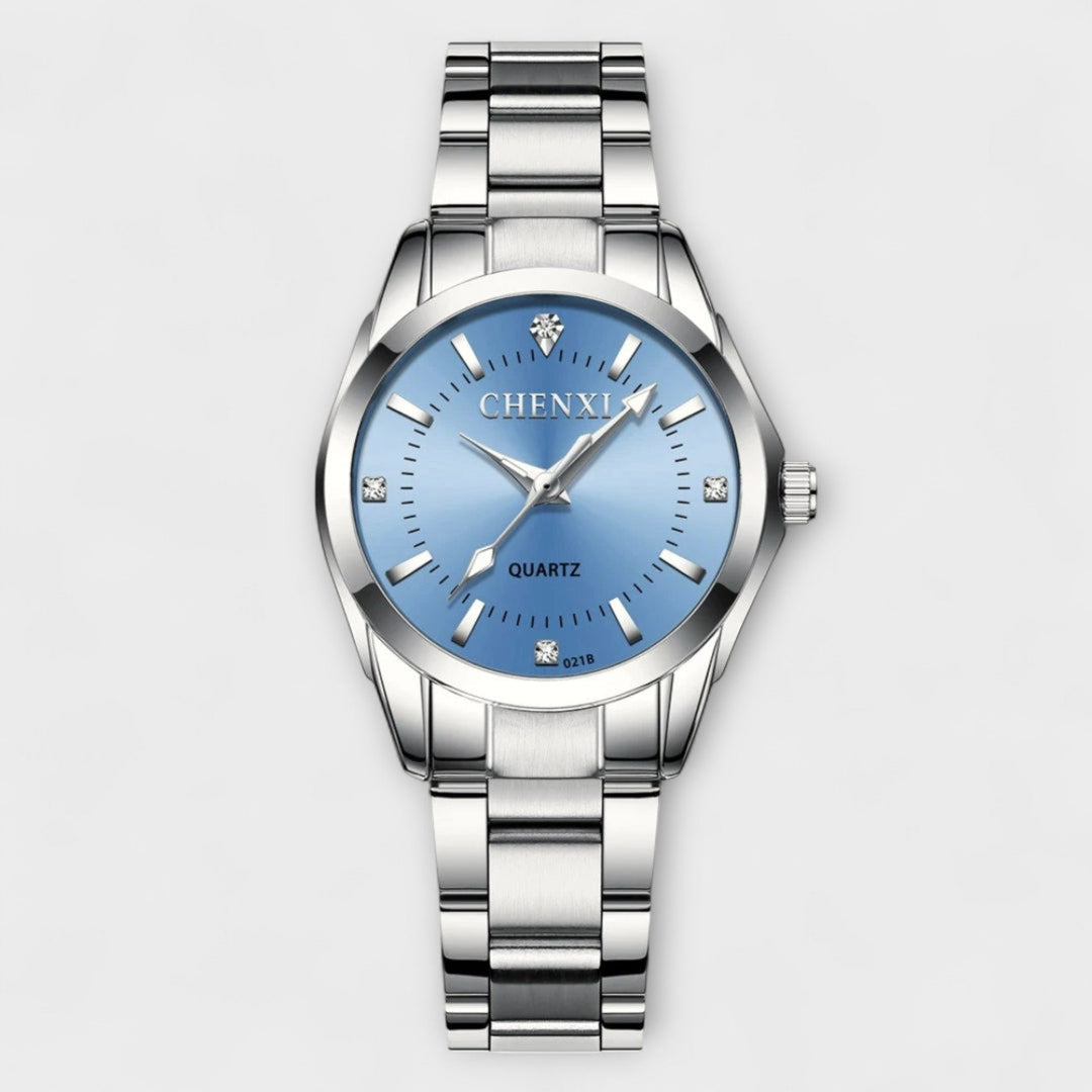 Stainless Steel Watch Saoirse with Blue Dial