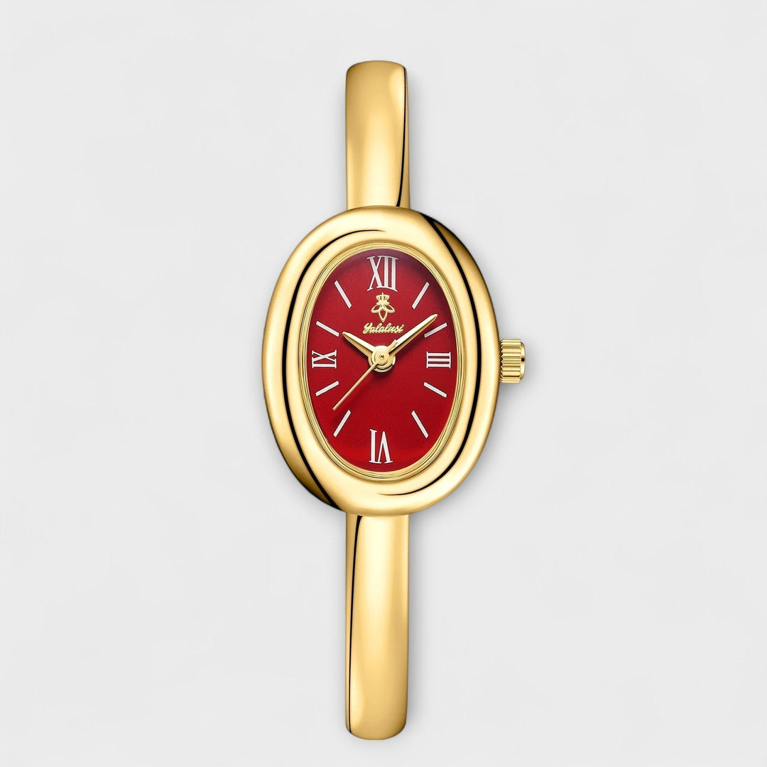 Silver Watch Órla with Green Dial and Bangle