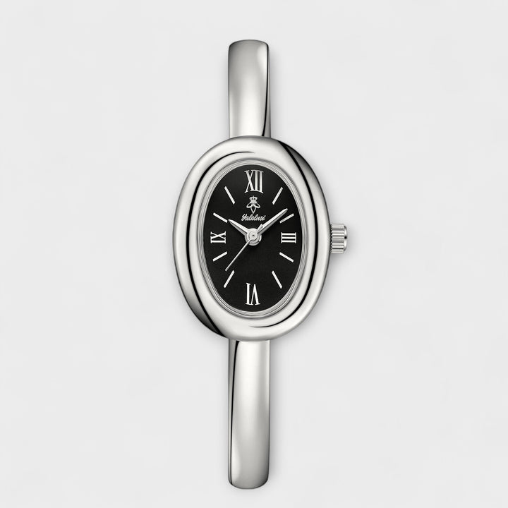 Silver Watch Órla with Green Dial and Bangle