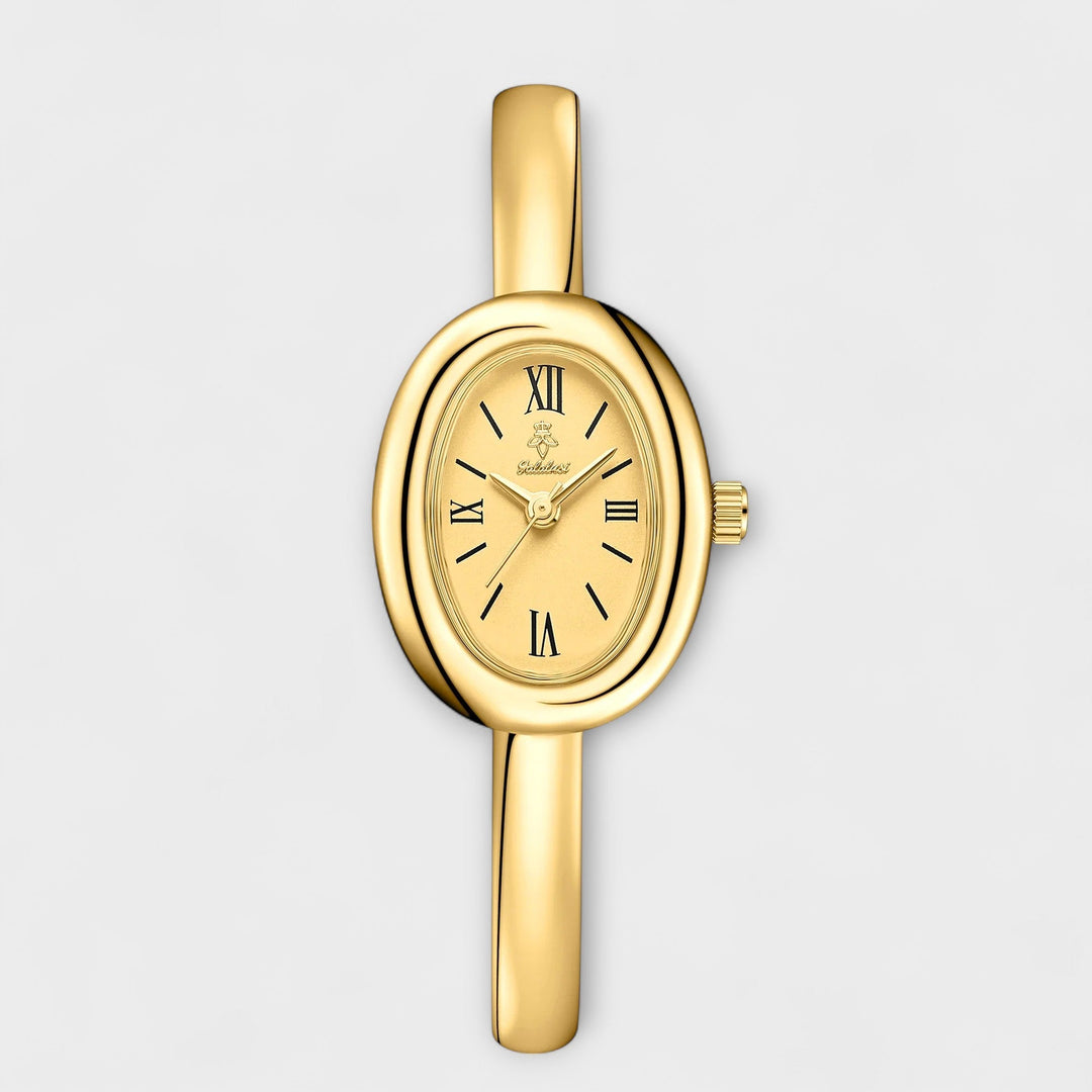 Silver Watch Órla with Green Dial and Bangle