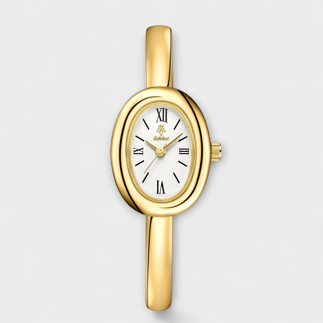 Silver Watch Órla with Green Dial and Bangle