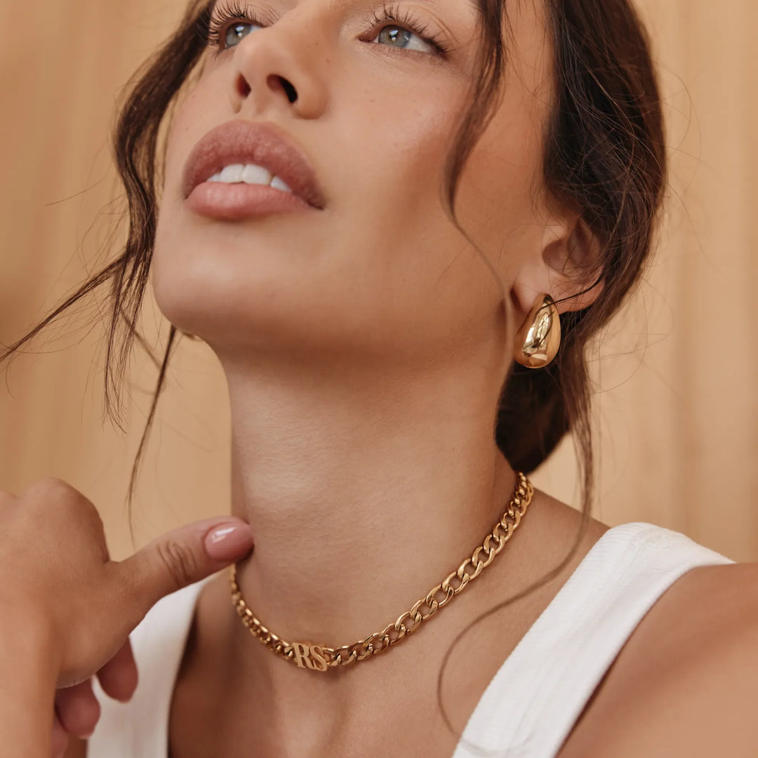 Initial Choker Necklace