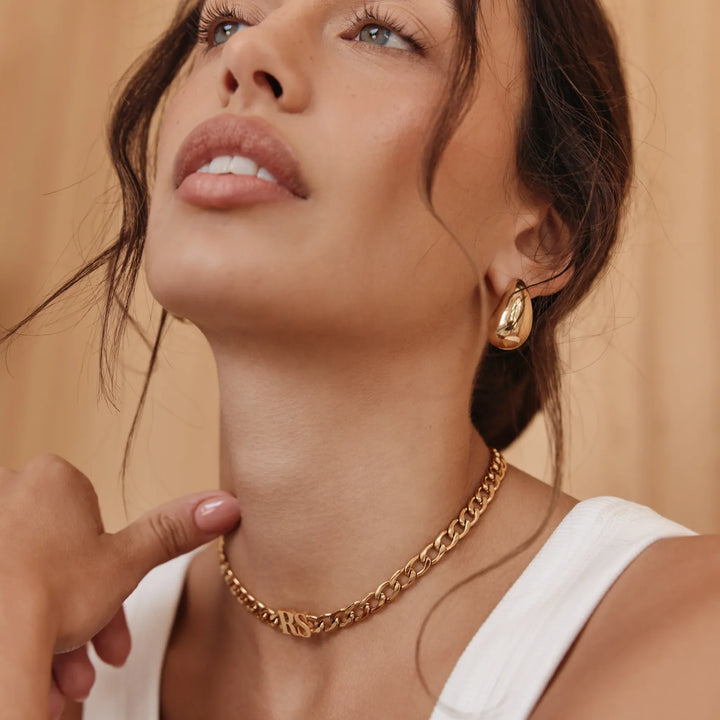 Initial Choker Necklace