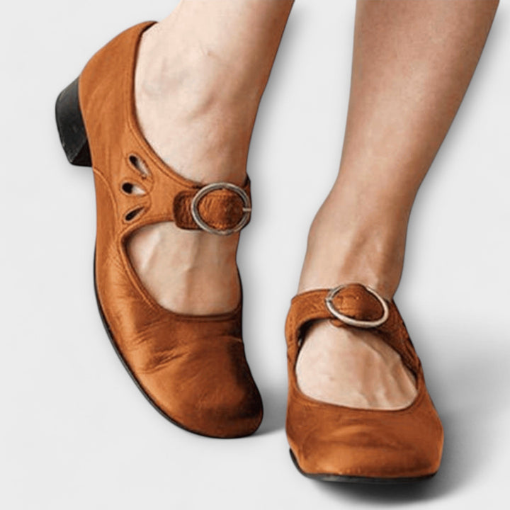 Apollonia - Bequeme Leder-Spangenschuhe