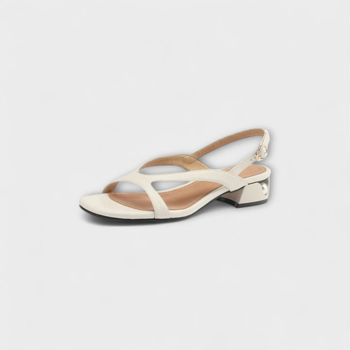 Elfrieda - Elegante Rote Flache Sandalen