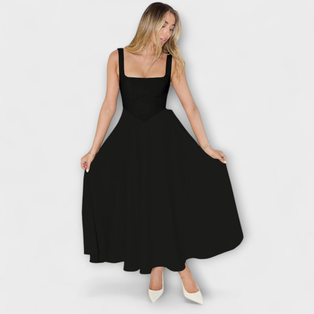 Scarlett - Cremefarbenes elegantes Abendkleid