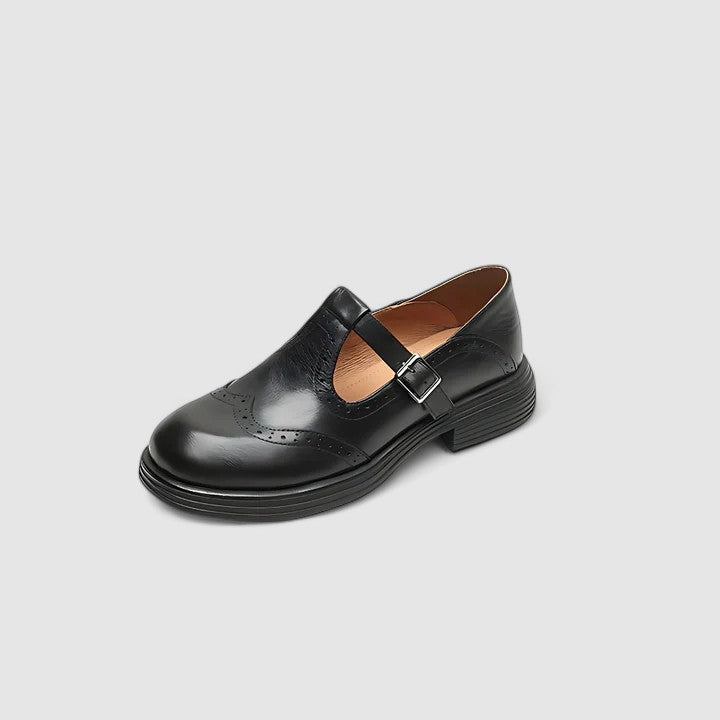 Irmgard - Klassische Riemchen-Halbschuhe
