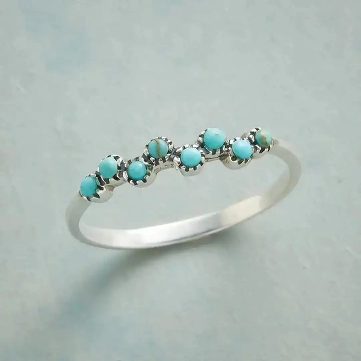 Silver Ring Bláthnaid with Turquoise