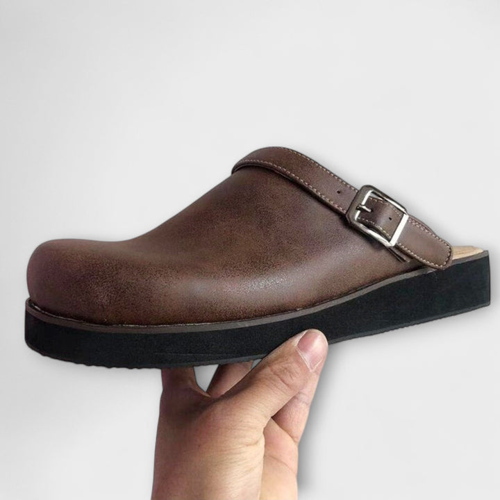 Helga - Bequeme Leder-Pantoletten