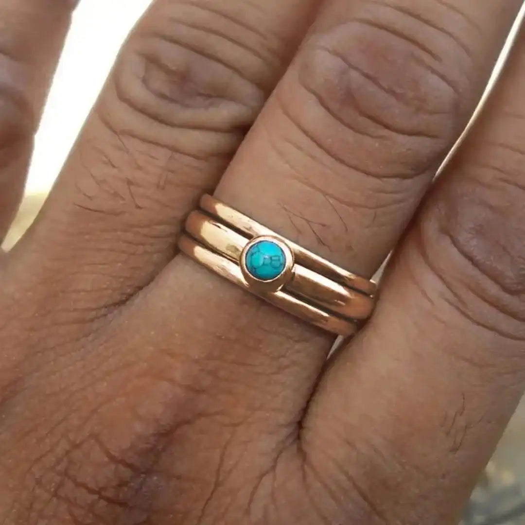 Gold Ring Dervla with Turquoise