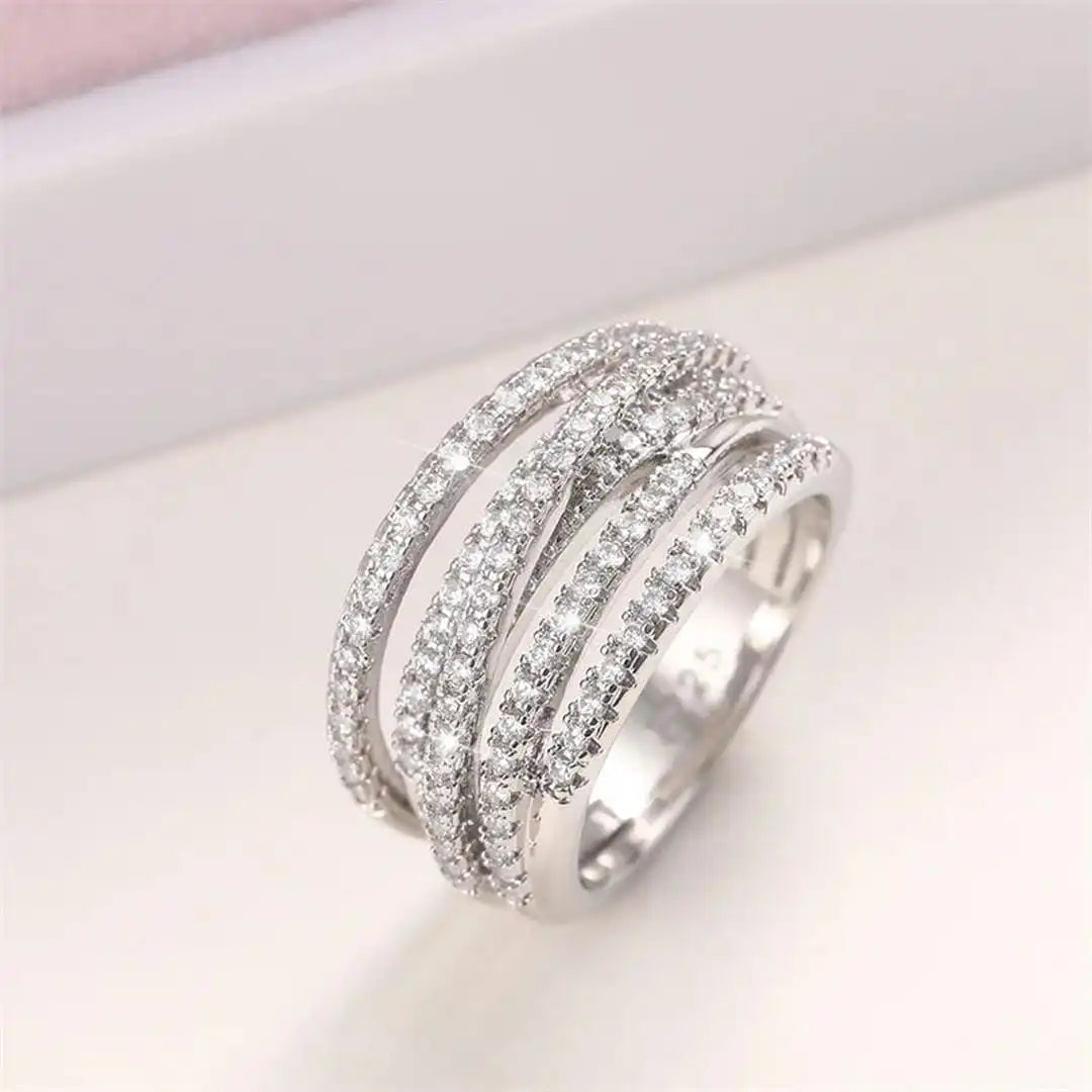 Silver Ring Siobhán with Zirconia