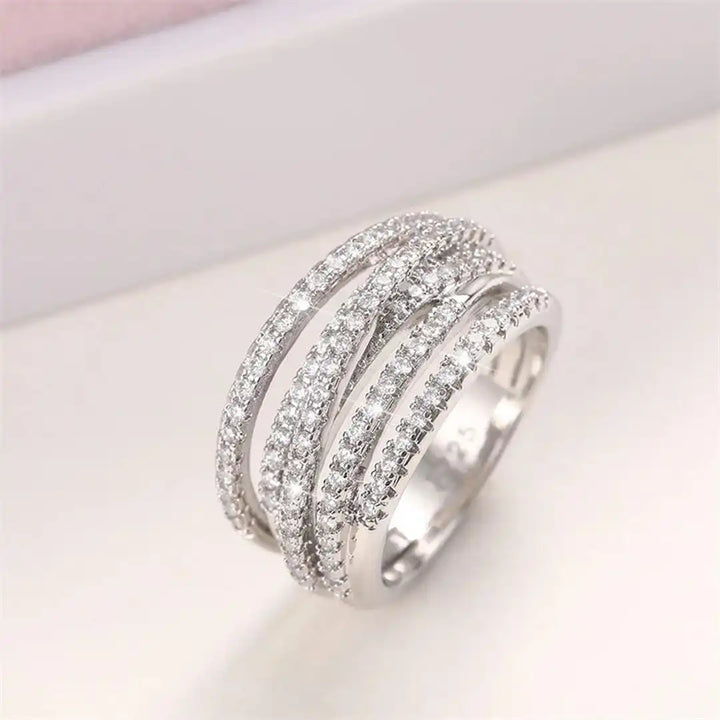 Silver Ring Siobhán with Zirconia