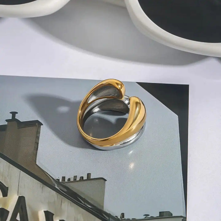 Gold & Silver Open Ring Nuala