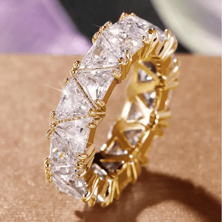 Stainless Steel Ring Sinéad with Crystals