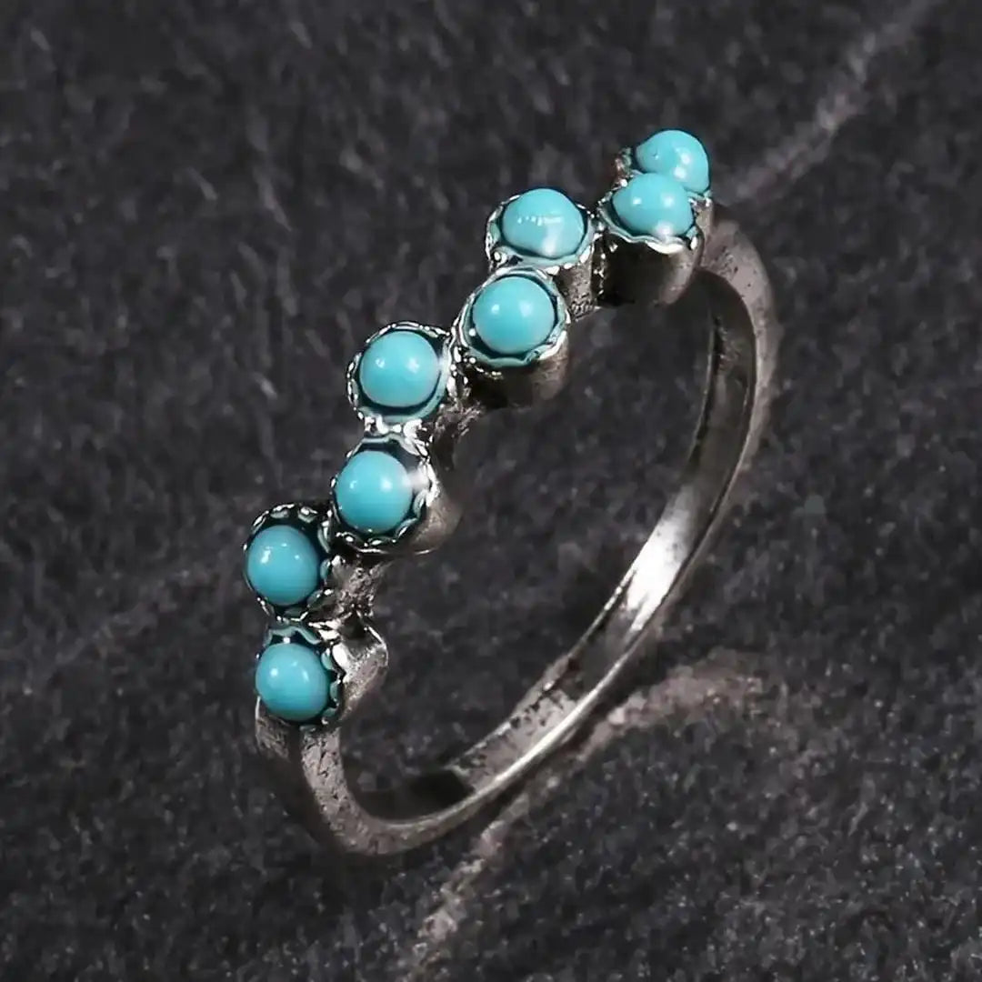 Silver Ring Bláthnaid with Turquoise