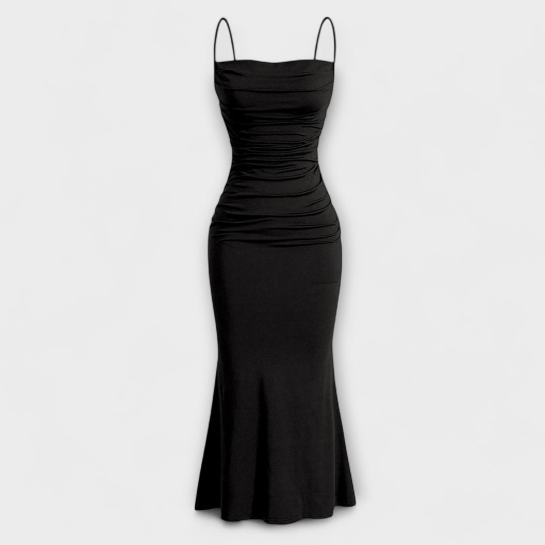 Mia Muse - Pinkes elegantes Party-Maxikleid