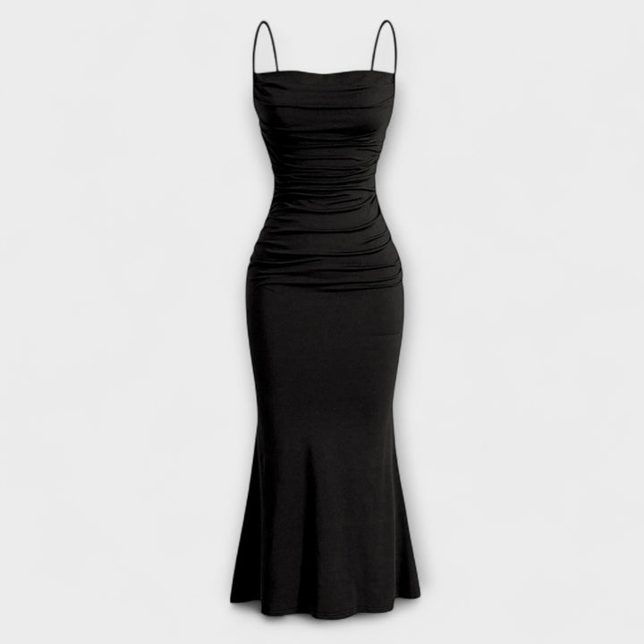 Mia Muse - Pinkes elegantes Party-Maxikleid