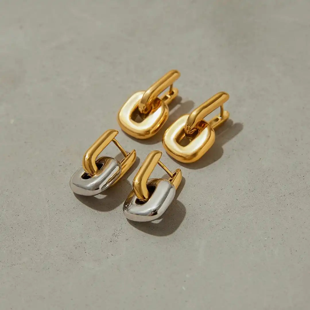 Gold Drop Earrings Nuala