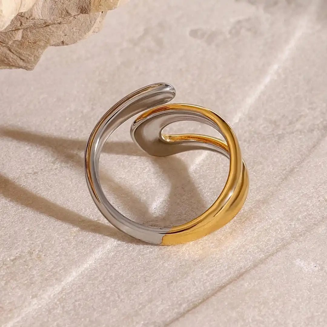 Gold & Silver Open Ring Siobhán