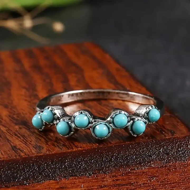 Silver Ring Bláthnaid with Turquoise