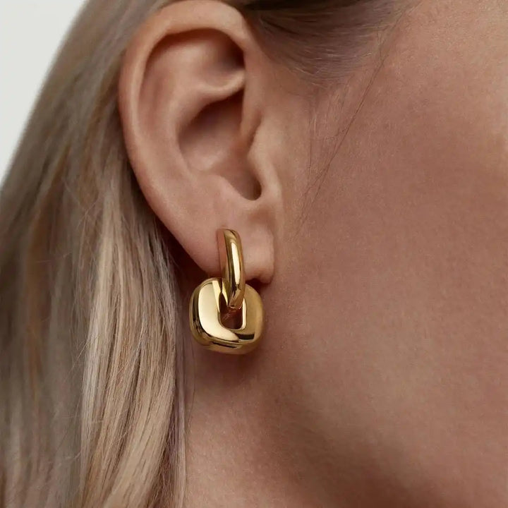 Gold Drop Earrings Nuala