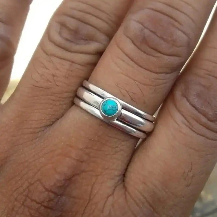 Gold Ring Dervla with Turquoise