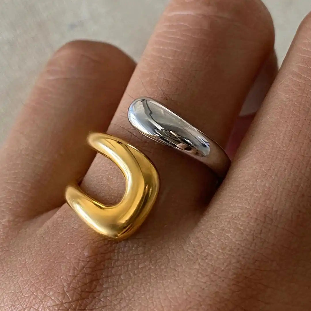 Gold & Silver Open Ring Siobhán