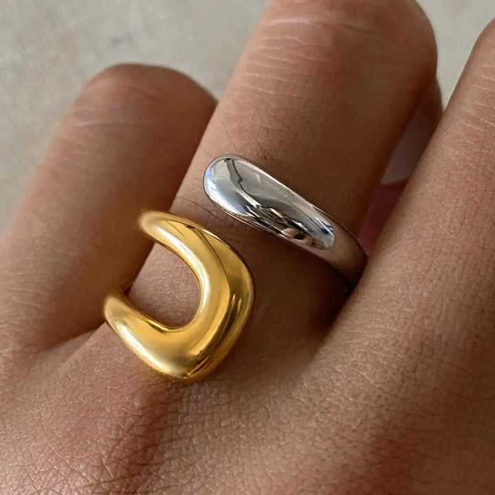 Gold & Silver Open Ring Siobhán