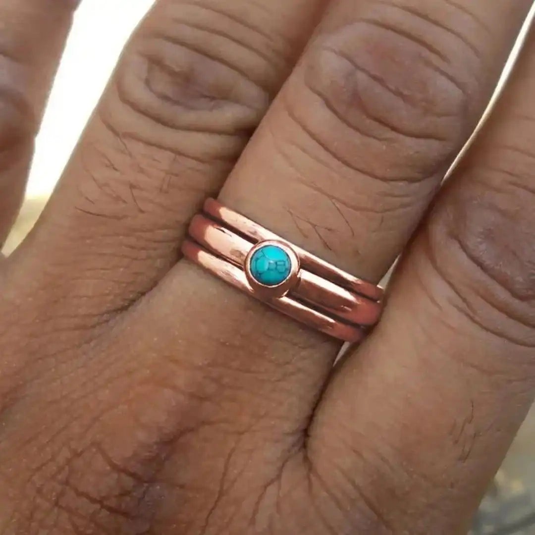 Gold Ring Dervla with Turquoise
