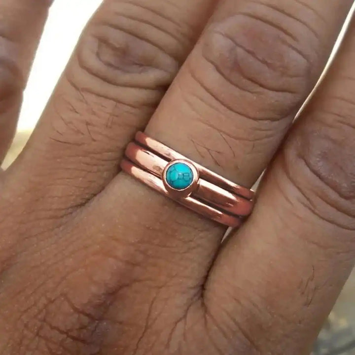 Gold Ring Dervla with Turquoise