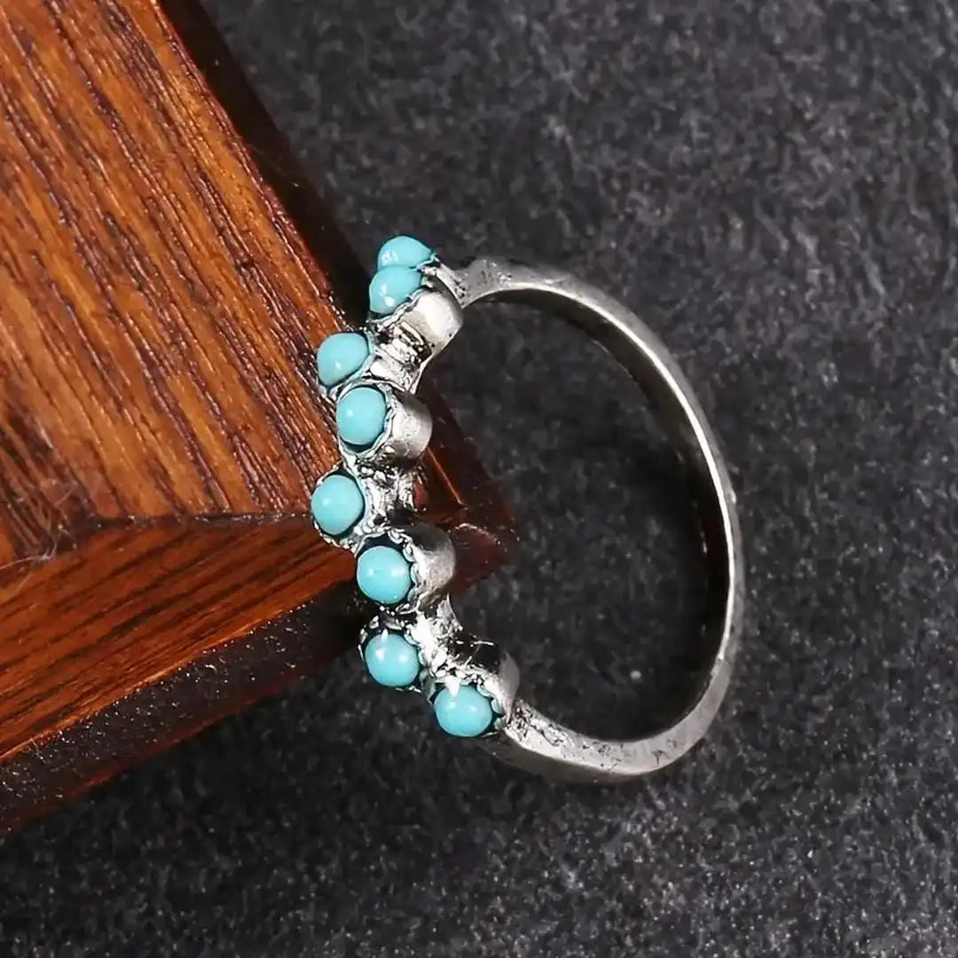 Silver Ring Bláthnaid with Turquoise