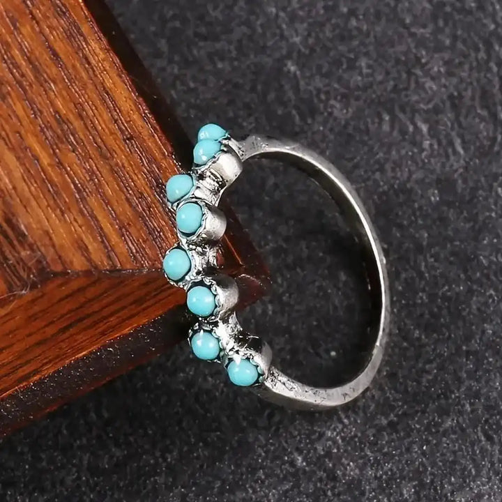 Silver Ring Bláthnaid with Turquoise