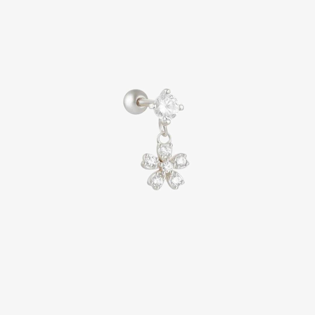 Gold Stud Earrings Aoife with Bow Motif