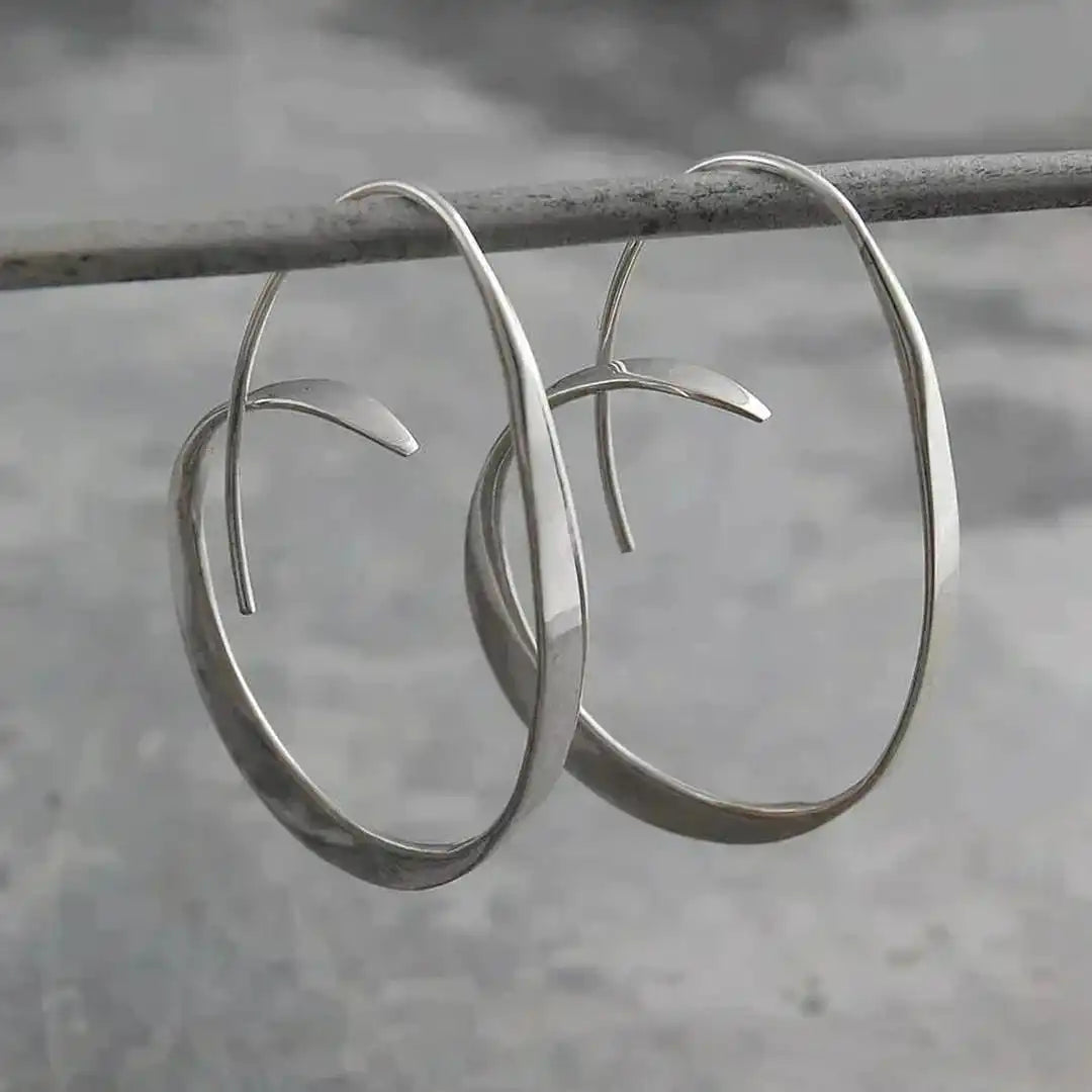 Silver Hoop Earrings Cobh