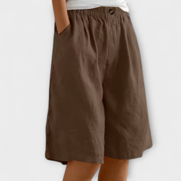 Greta - Luftige Leinen-Shorts