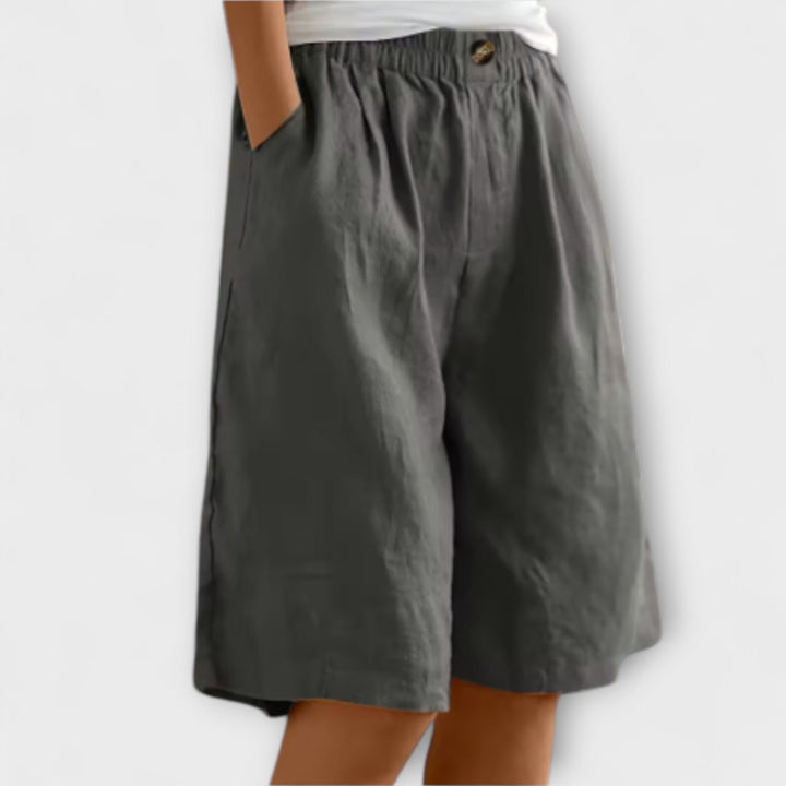 Greta - Luftige Leinen-Shorts