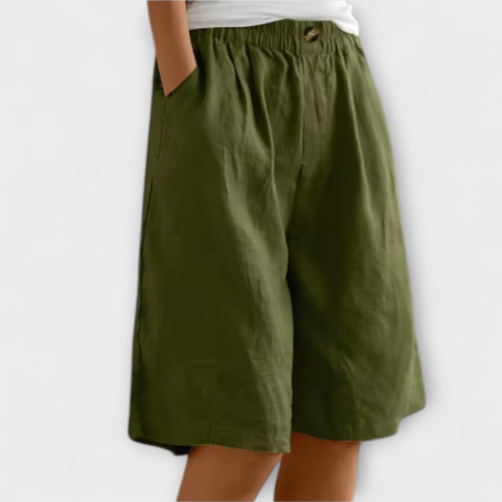 Greta - Luftige Leinen-Shorts