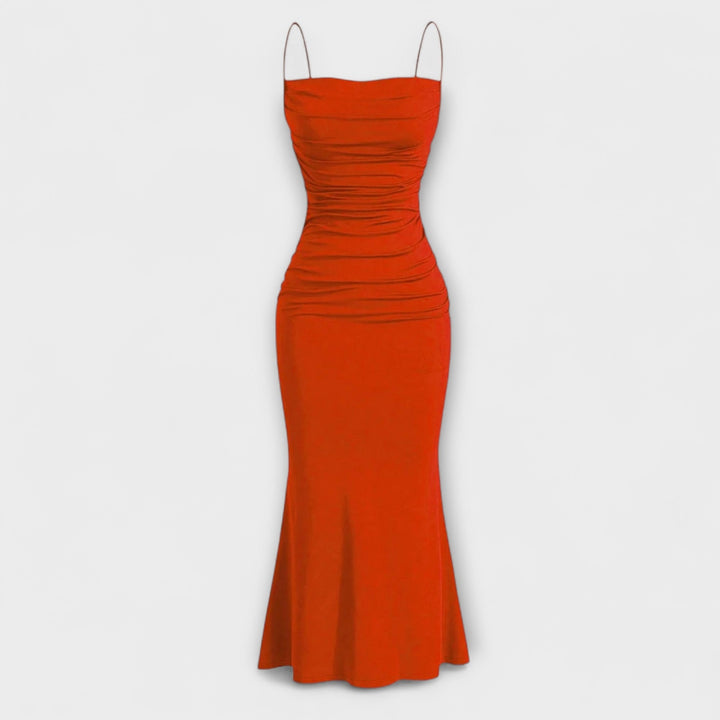 Mia Muse - Pinkes elegantes Party-Maxikleid