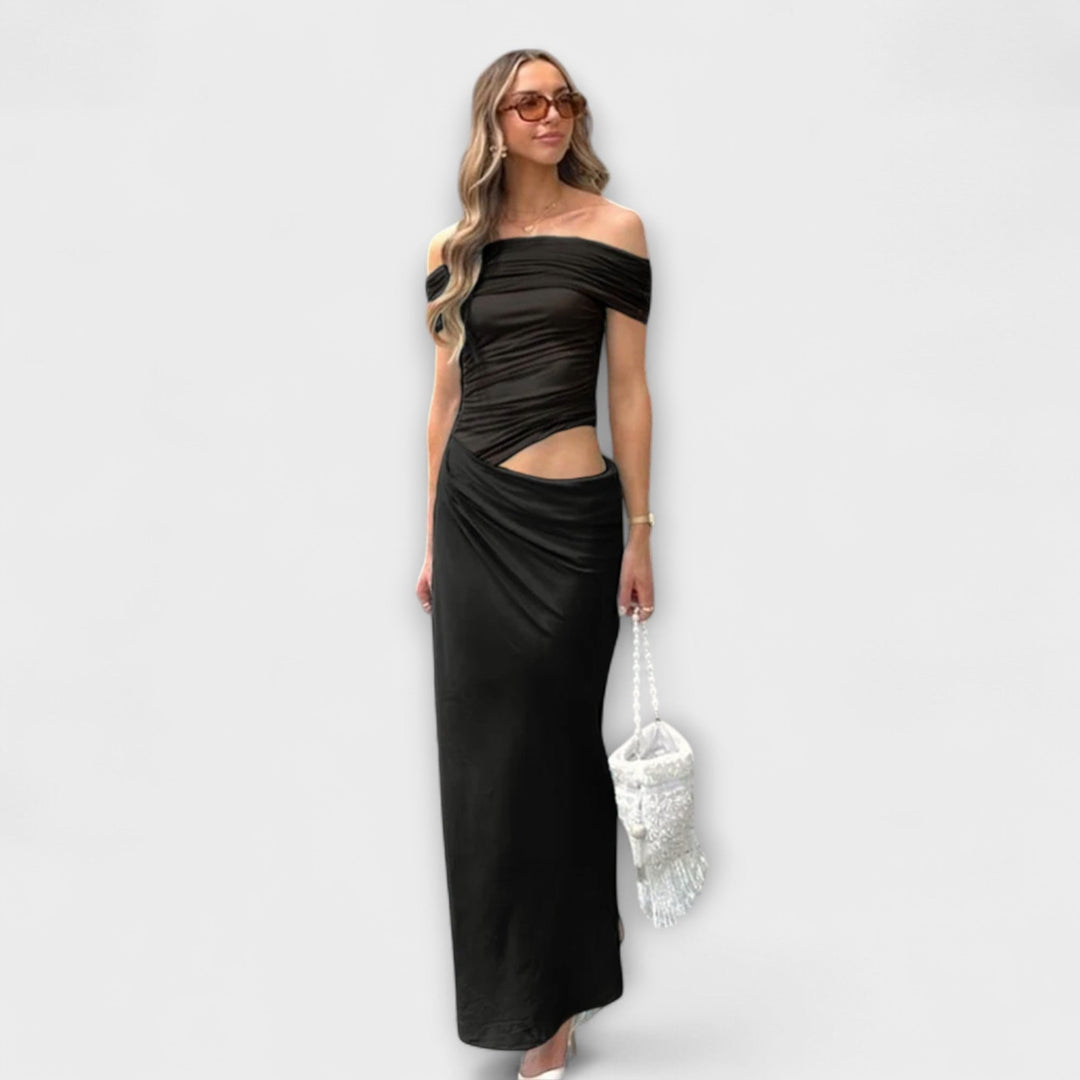 Puss - Gelbes Maxikleid mit Rüschen