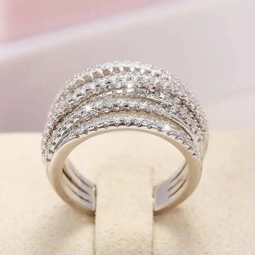 Silver Ring Siobhán with Zirconia