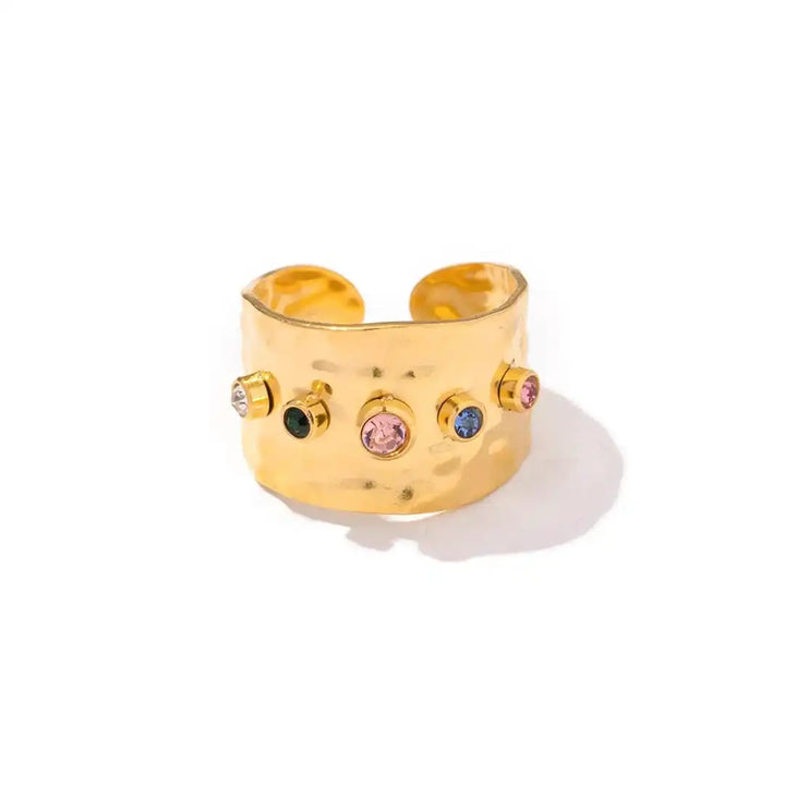 Gold Ring Eabha with Emerald