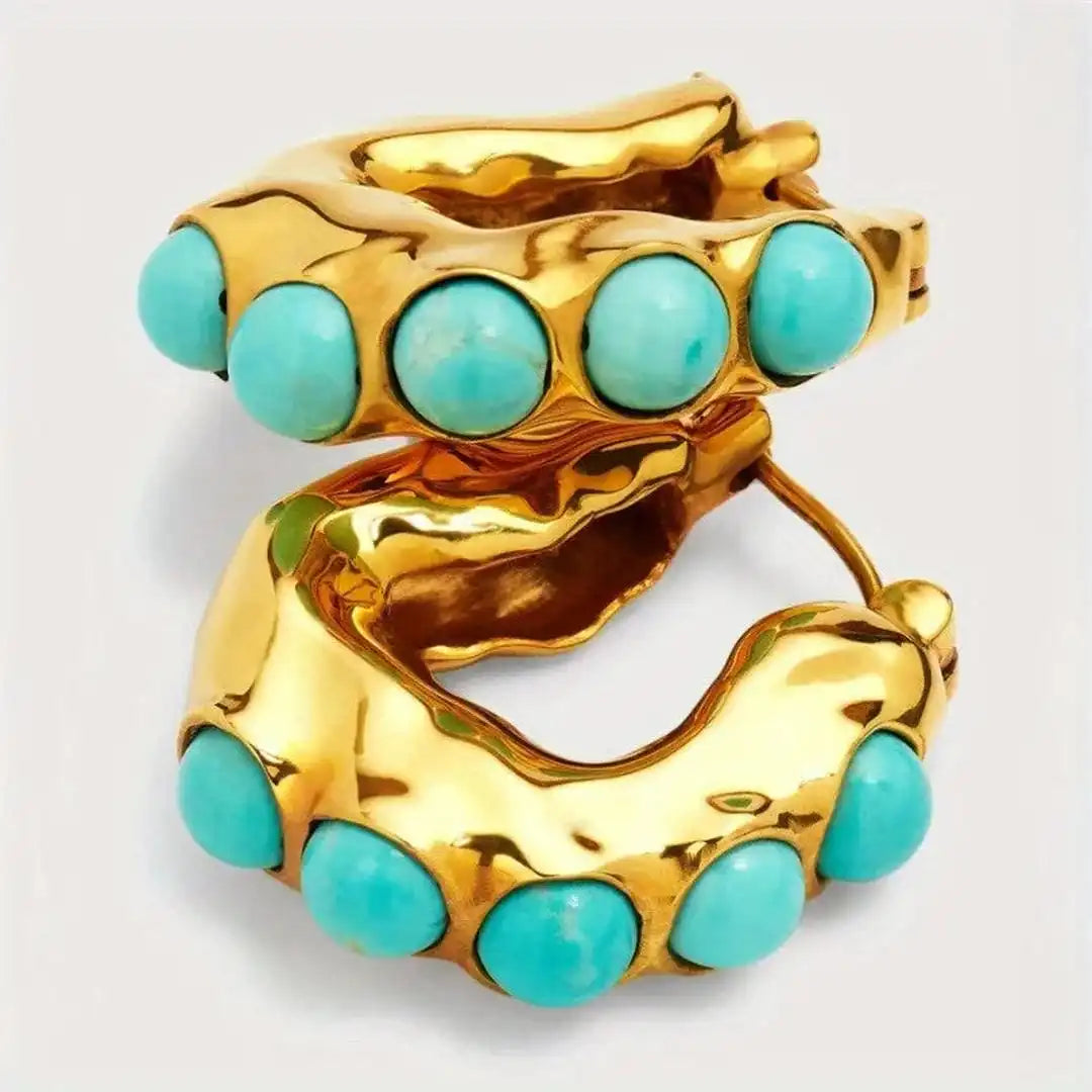 Gold Ring Dáiríne with Turquoise