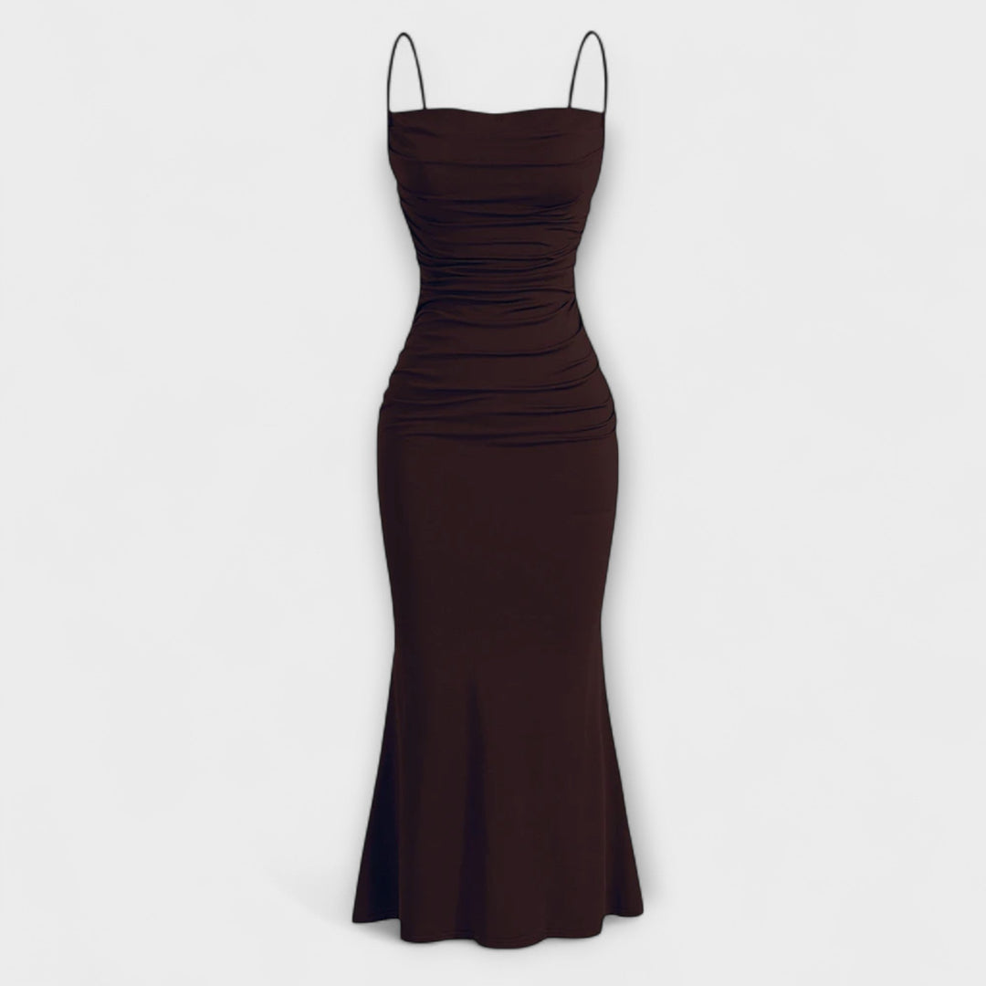 Mia Muse - Pinkes elegantes Party-Maxikleid