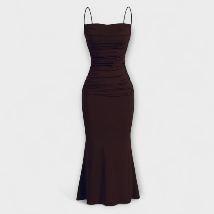 Mia Muse - Pinkes elegantes Party-Maxikleid