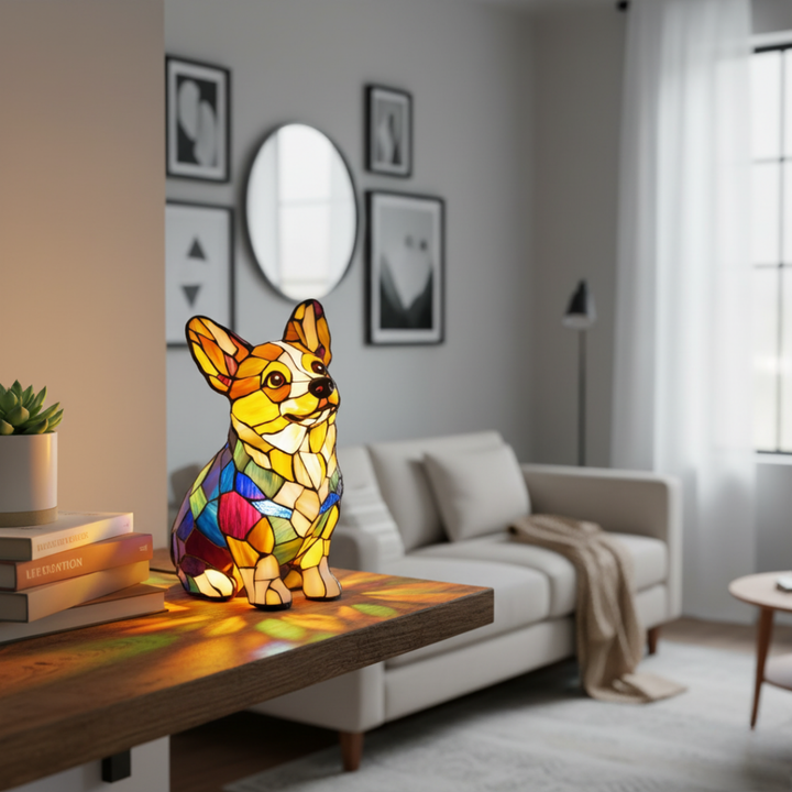 Sitzender Corgi