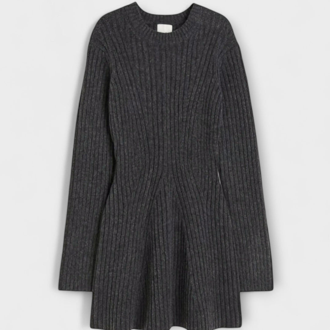 Polly - Cremefarbenes Strickkleid