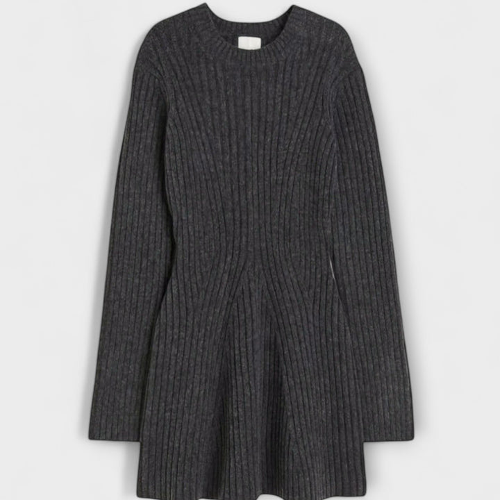 Polly - Cremefarbenes Strickkleid