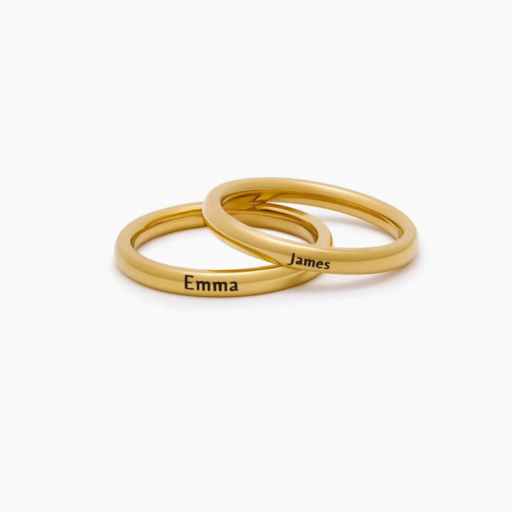 Dainty Stackable Name Ring