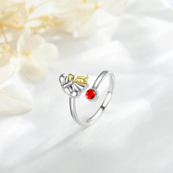 Sterling Silver Ring Laoise with Dog